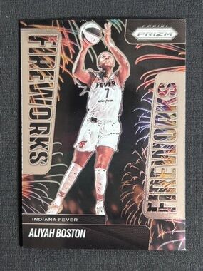 Aliyah Boston 2025 Panini Fireworks WNBA card